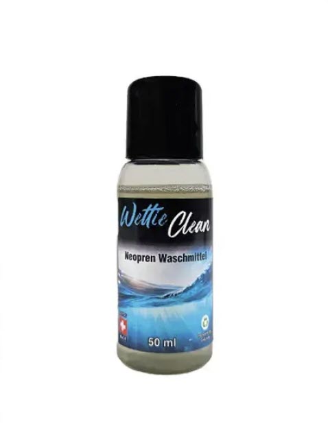 WettieClean – Format voyage 50 ml – Détergent pour néoprène